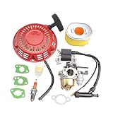 WOOSTAR GX160 Carburetor with Ignition Coil with Recoil Starter Kit Replacement for GX140 GX168 GX200 5.5hp 6.5hp Engine Part
