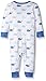 The Children's Place Baby Boys' Long Sleeve One-Piece Pajamas, Simply White 61921, 6-9 Months
