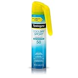 Neutrogena CoolDry Sport Sunscreen Spray, with Broad Spectrum SPF 50 UVA/UVB Protection, Sweat- & Water-Resistant, Oxybenzone-Free and PABA-Free with a Lightweight, Oil-Free Formula, 5 oz (Pack of 3)