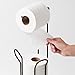 iDesign Classico Metal Free Standing Toilet Paper Tissue Holder, Roll Reserve Canister for Kids', Guest, Master, Office Bathroom, 6.5