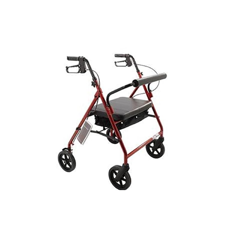 Bariatric Rollator Walker Heavy Duty with Large Padded Seat up to 400