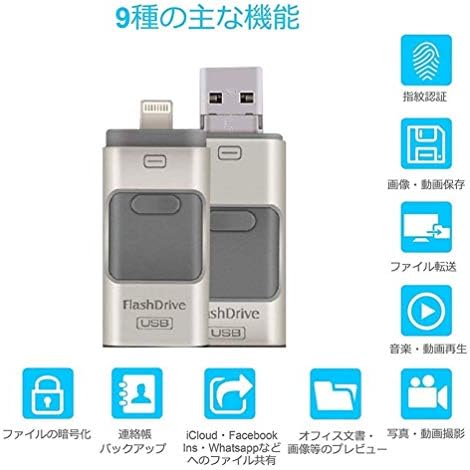 قیمت و خرید Fdsaa 256 Gb 3 0 Usb Flash Drives Silver Usb Flash Drives For Iphone 3 In 1 Lightning Otg Jump Drive Ios External Storage Expansion For Ios Android Android Pc 256 Gb