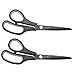 CCR Scissors 8 Inch Soft Comfort-Grip Handles Sharp Titanium Blades, 2-Pack primary