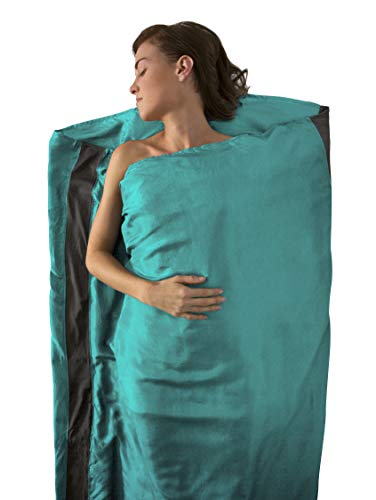 Sea to Summit Premium Silk Travel Liner, Sea Foam, Standard Rectangular