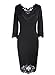 Vfemage Womens Embroidery Elegant Wear To Work Party Bodycon Dress