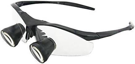 Dental Surgical Loupes TTL Series Medical Binocular Optical Loupes with Cloth Case (2.5x Magnification Loupes, 440-540mm Working Distance, L)
