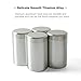 Tea Tins Canister set with Airtight Lids Home Kitchen Canisters for Tea Coffee Sugar Storage Loose Leaf Tea Tin Containers storage(Silver Tea Canisters- 4PC)