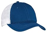 District Threads Mesh Back Cap One Size Royal/ White