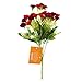 SOLEDI 1 Bunch 25-stem Artificial Flower Dianthus Caryophyllus Carnation Fake Silk Flower Plastic Flower Arrangement Wedding Party Home Garden Decor Room Decoration New