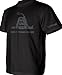 Black/Subdued Don't Tread On Me T-Shirt - Large