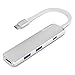 USB C Hub Adapter, Trianium Aluminum Multi Port Charger Dock USB Type C to HDMI/USB C / 2 USB-A 3.0 Port [Pass-Through Charging] for MacBook Pro,Chromebook, Phone,Hard Flash Drive,Other USB C Laptop