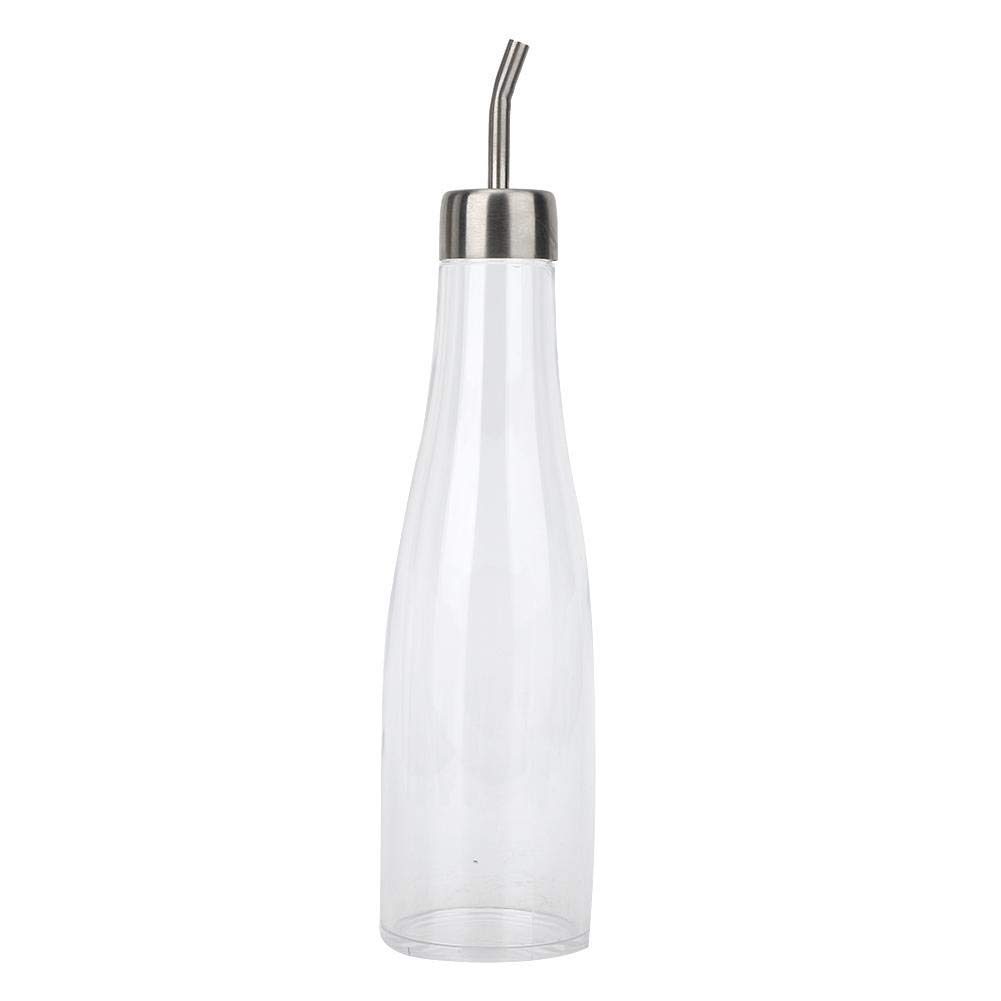 HERCHR Oil and Vinegar Dispenser, Non Drip Leak Proof No Mess Oil Bottle Cooking Oil Vinegar Measuring Dispenser with Spout for Kitchen and BBQ, 300ml/10.5oz