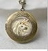 Glass Tile Pendant,Unicorn Pendant Locket Necklace,Moon Jewelry,Vintage Pendant Locket Necklace