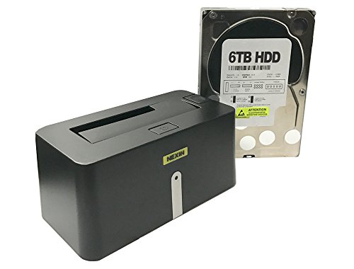 NEXIN NEX-DS1U3 USB 3.0 Hard Drive Docking Station + WL 6TB 3.5