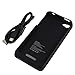 iphone 4s Case, iphone 4 Battery Case, SQdeal Ultra Slim 2500mah Rechargeable Portable External Battery Backup Charger Case Power Bank Cover for iphone 4 4G 4s (Black