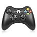 Reiso Wireless Controller for Xbox 360, 2.4GHZ Xbox 360 Game Controller Compatible with Xbox & Slim 360 PC Windows 7,8,10(Black)