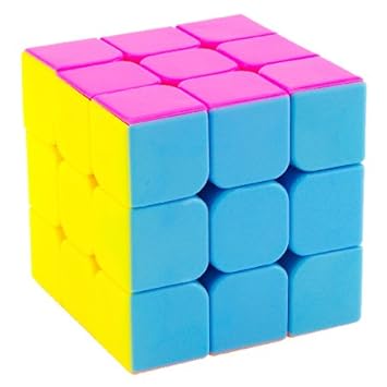 PurpleFly Stickerless Speed Cube (Multicolour)