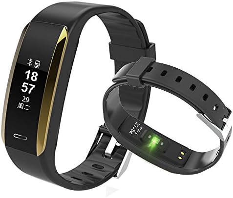 Kingberwi Fitness Tracker, Heart Rate Monitor Activity Tracker, IP67 Waterproof Smart Bracelet Bluetooth Wristband Blood Pressure Watch with Sleep Monitor for Kids Girls Men Android iPhone (Black)