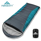 Forceatt Sleeping Bag,Applicable Temperature is 14°F-59°F, Backpacking Sleeping Bag Fits Adults and Kids for 3-4 Season, Warm,Tearproof and Waterproof,Weight is 4.07lb,Suitable for Hiking, Camping