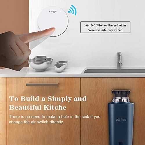 XINGYE Garbage Disposal Wireless Switch Kit, No Batteries Required No