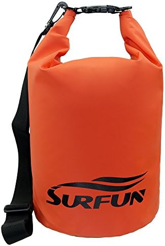 Surfun Waterproof Dry Bag Dry Sack with Shoulder Strap for Camping Kayaking Hiking Boating Rafting Swimming Fishing Snowboarding Backpacking and Floating