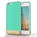 iPhone 6 Case, Flexion [Euphoria Series] Ultimate Protection Scratch Proof Soft Interior Vibrant Hard iPhone 6 Case / iPhone 6S Case (4.7) (Aqua Blue/Gold)