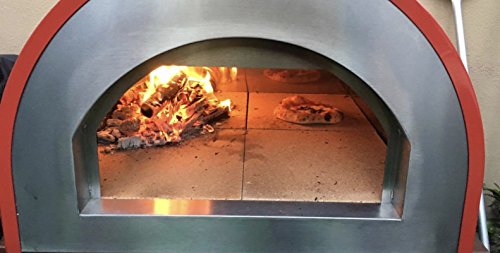 Megashopitalia Forno A Legna Per Pizza In Acciaio Da Esterno Barbecue Giardino Con Refrettario