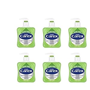 Carex-Dermacare-Aloe-Vera-Antibacterial-Hand-Wash-Pack-of-6-Cleansing-Hand-Soap-thats-gentle-and-Protects-Hands-Antibacterial-Soap-with-Added-Moisturisers-Aloe-Vera-Soap-250-ml-Pack-of-6 Carex 2 Hour Protection Antibacterial Aloe Vera Hand Wash, Liquid Hand Soap with Natural Moisturisers, Gentle and…