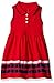 Nautica Girls' Sleeveless Pique Dress with Grosgrain Ribbon Trim Hem