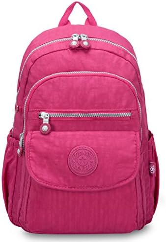Oakarbo Mini Travel Daypack Nylon Cute Junior School Backpack (1503 Red)