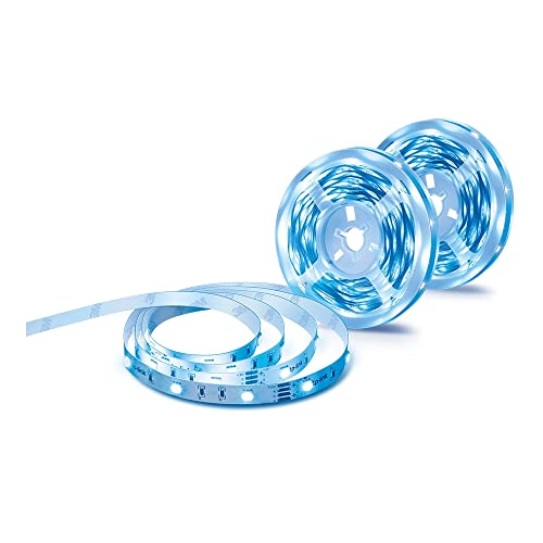 TP-Link L900-10 LED Strip 2 * 5 M (nur ein Stromadapter enthalten), Wifi LED Streifen, 16 Mio. Farben, dimmbar, APP Steuerung, kompatibel mit Alexa & Google, kein Hub notwendig, energiesparend