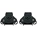 TCH Hardware - Steel Spring Loaded Butterfly Twist Latch and Keeper | Toggle Clamp Case Box Chest Closure | 2 Pack - Black