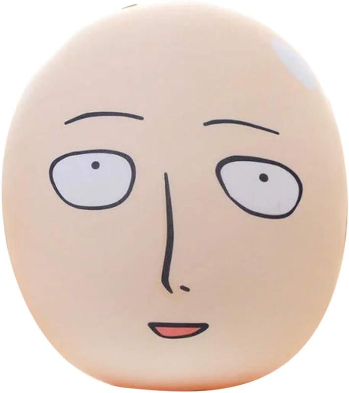 Woqook Plush Toy Anime Head Plush Pillow Cushion One Punch Man Saitama Bald Man Stuffed Toys For Kids