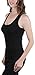 ToBeInStyle Women's Racerback Solid Print Tank Top - Black - Large
