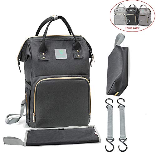 G-Leaf Diaper Bag Backpack Multi-Function Waterproof Travel Backpack Nappy Bags for Baby Care with A Changing pad & Grocery Bag