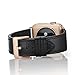 CINORS Leather Band Compatible/Replacement for Apple Watch 38mm 40mm Genuine Leather Black Bands Replacement Loop Strap with Rose Gold Buckle for iWatch Series 6 5 SE 4 3 2 1