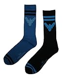 Nightwing Mens' Crew Socks 2 Pair