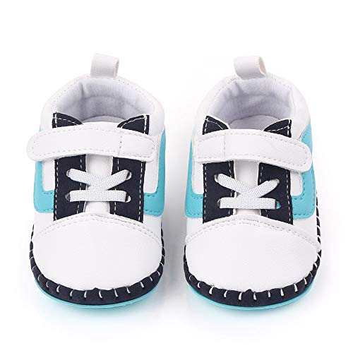 Lidiano Baby Boy Toddler Breathable Non Slip Rubber Sole Sneakers 0-18 Months (0-6 Months, Lake Blue) - Thumbnail 2