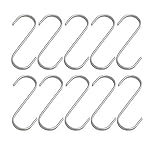 Butcher Hanging Set of 10 Stainless Steel S Hooks, Multi Purpose, 2 3/4