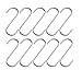 Butcher Hanging Set of 10 Stainless Steel S Hooks, Multi Purpose, 2 3/4