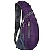 Peicees Sling Bags Men Women Shoulder Backpack Mini Chest Day Bag Small Cross Body Pack, Purple