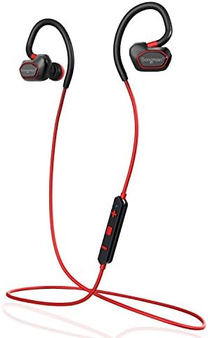 Bluetooth Headphones, Sport Wireless Earbuds HD Stereo In Ear IPX5 Waterproof Running Headset Over Ear Earphones with Mic for iPhone Samsung iPad and Most Android Cell Phones