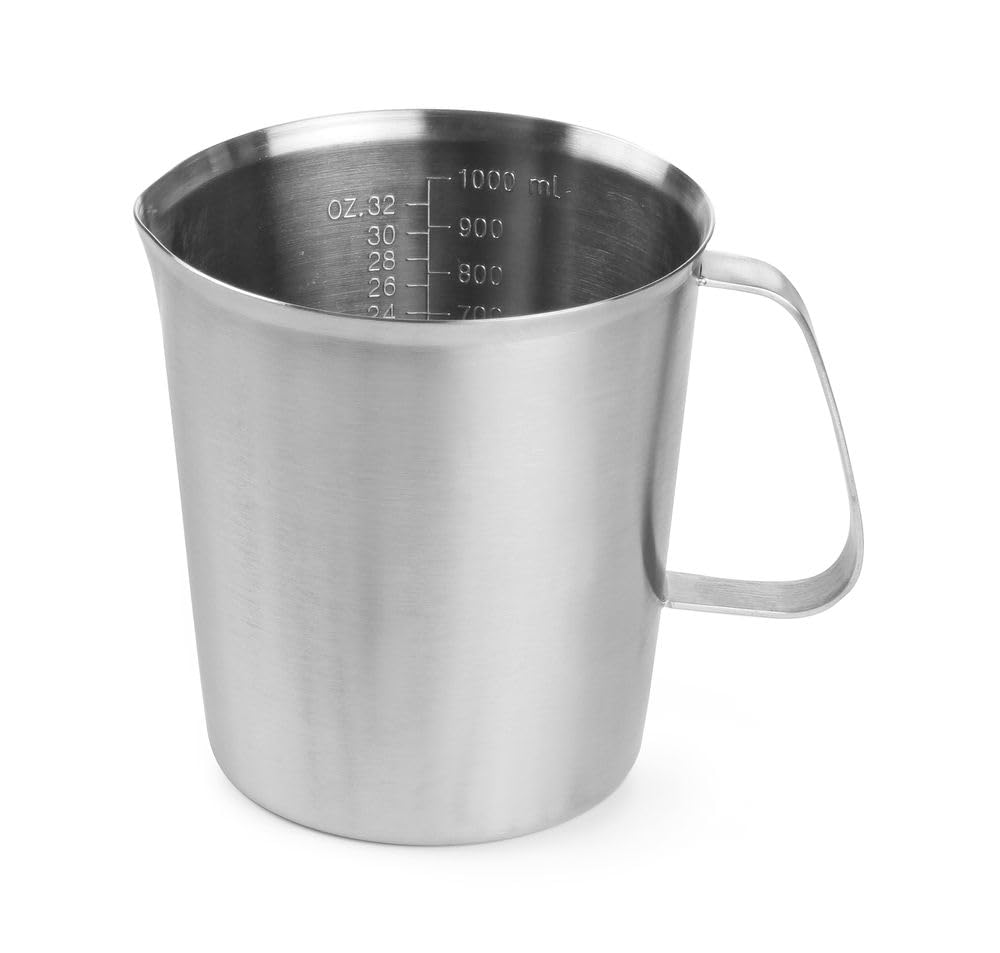HENDI 516201 Measuring jug stainless steel, 120 x (H) 135 mm, 1 Litre