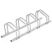 Goplus 4 Bike Rack Bicycle Stand Cycling Rack Parking Garage Storage Organizer, Silver