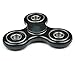 Hand Spinner, TILO Spinner Fidget Acrylic Tri-Spinner Fidget Toy Hybrid Bearing EDC Focus Toy Finger Top for Killing Time Spins Clear (Black)
