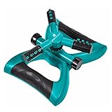 GrowGreen Sprinkler, Rotating Lawn Sprinkler, Large Area Coverage Water Sprinkles for Lawns and Gardens
