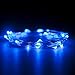 RTGS 30 LEDs String Lights Batteries Operated on 10 Feet Long Silver Color Wire, Indoor and Outdoor with Waterproof Batteries Box and Timer (Blue Color 30 LEDs 10 FEET Timer)