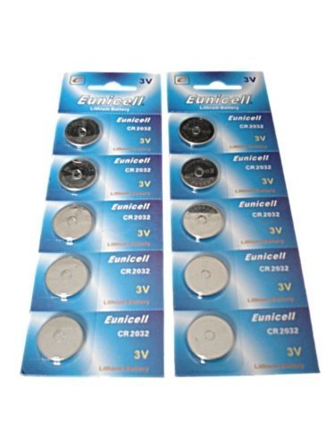 Eunicell 20 x CR2032 DL2032 5004LC CR 2032 Lithium Cell Batteries for Car Key Fobs