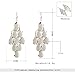 D EXCEED Women's Metal Cutout Diamond Chandelier Tiered Dangle Earrings, 3.15