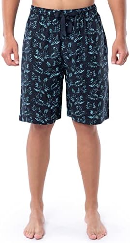 IZOD Men's Lite Touch Fleece Sleep and Lounge Short, Blue/White